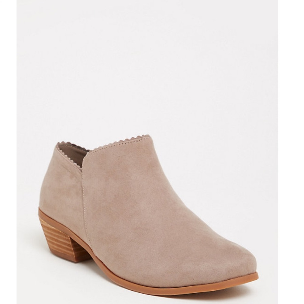 Torrid Faux Suede Ankle Booties